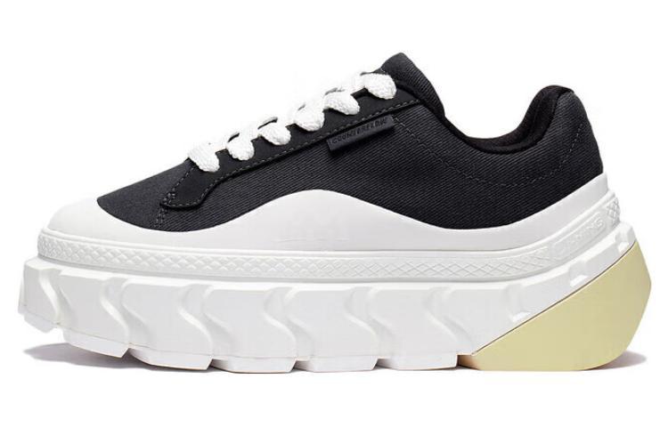 LiNing CF Tracing Ripple Low Top Skateboard Shoes Women's Black Beige White Dream Chaser Theme Runway Style