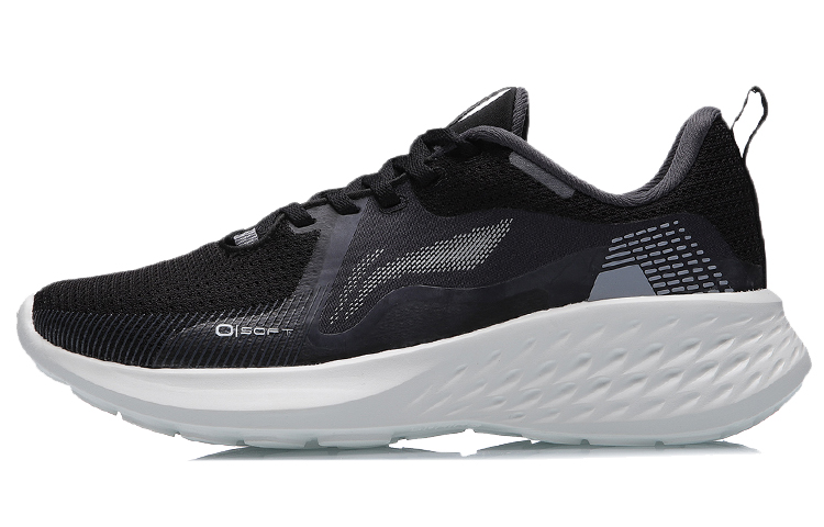 LiNing SOFT ELEMENT Cushioned Anti-Slip Wear-Resistant Breathable Lightweight Low-Top Sports Casual Shoes Women's Black