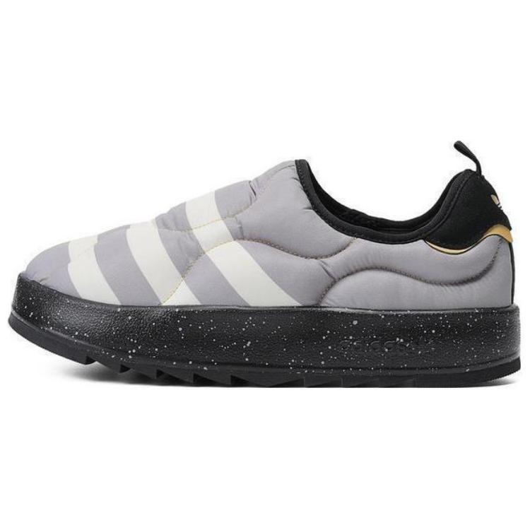 Adidas Originals Puffylette DIRECTIONAL Cushioning, Wear Resistant Low Top Casual Shoes Unisex Black White Gray