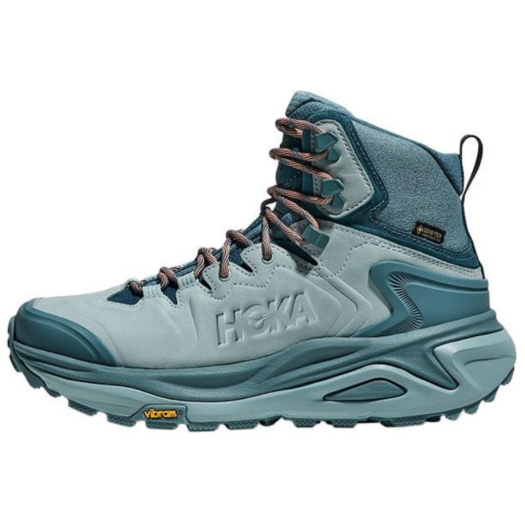 HOKA ONE ONE Kaha 3 Anti-Slip Wear-Resistant Mid-Top Trekking Shoes Women's Blue