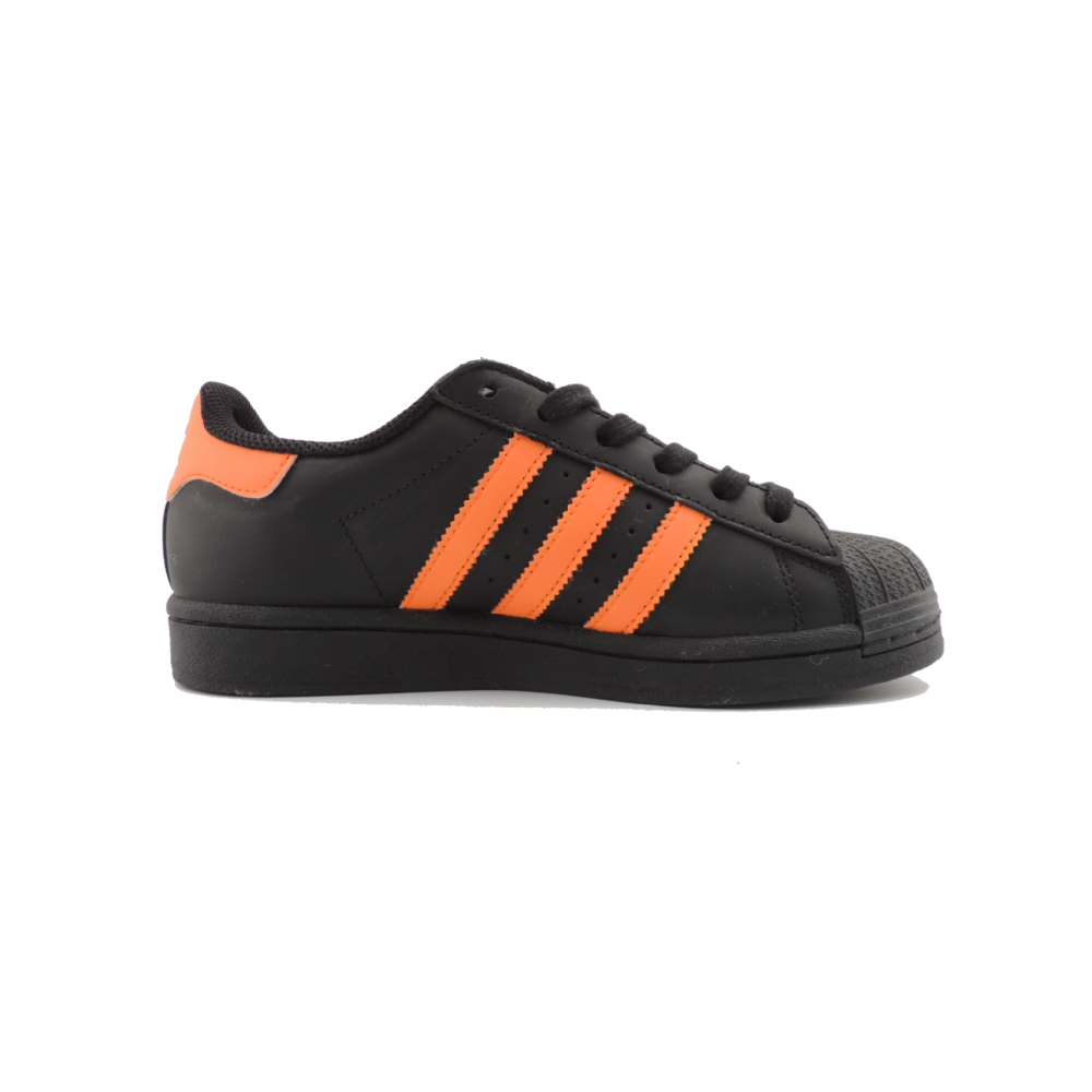 Adidas Originals SUPERSTAR Slip-Resistant Low-Top Skateboard Shoes Unisex Black Orange