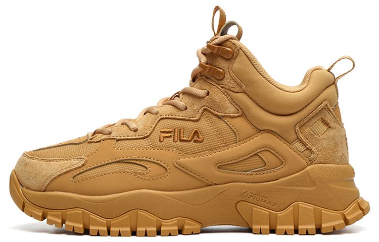 FILA Tracer Cushioning Anti-Slip And Wear-Resistant High-Top Running Shoes Women's Honey Yellow