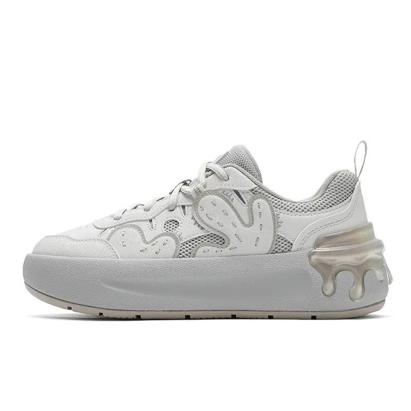 FILA CACTI Cactus Shoe Lightweight And Breathable Low Top Skateboard Shoes Women's White Gray