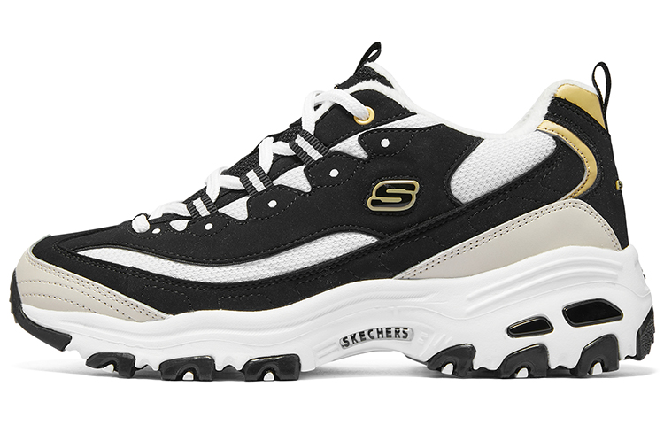 Skechers D'LITES 1.0 D'LITES Low Top Chunky Sneakers Women's Black White