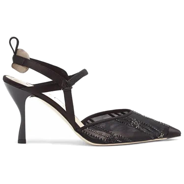 FENDI Colibri Slim Heel High Heels 8.5cm Women's Black купить в интернет-магазине Yoocart с быстрой доставкой по России.