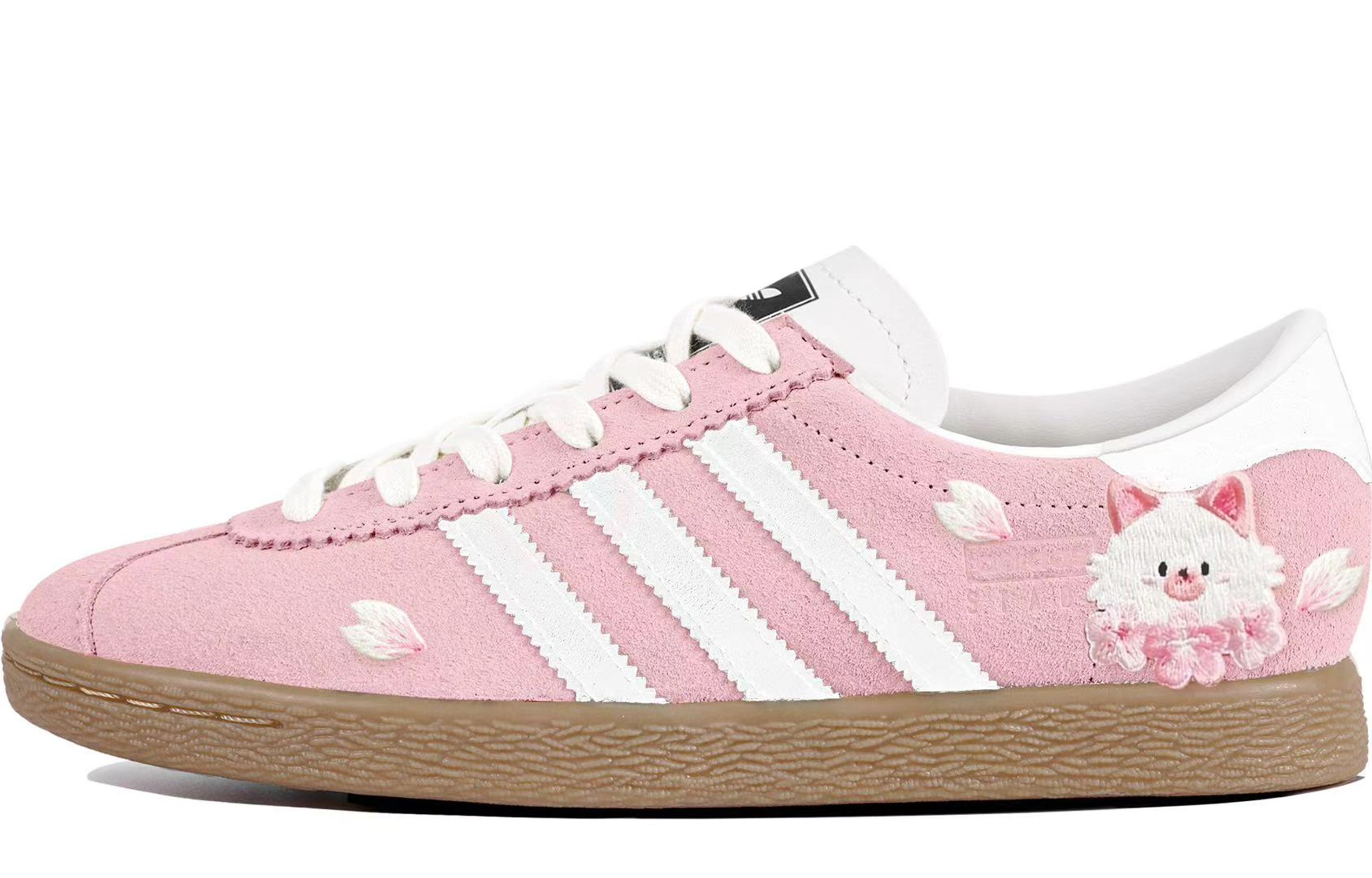 Adidas Originals Stadt Sakura Kitten Abrasion Resistant Low top German Army Trainers Unisex Cherry Blossom Pink