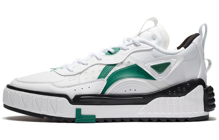 LiNing New Journey Low Top Skateboard Shoes Men's White Green
