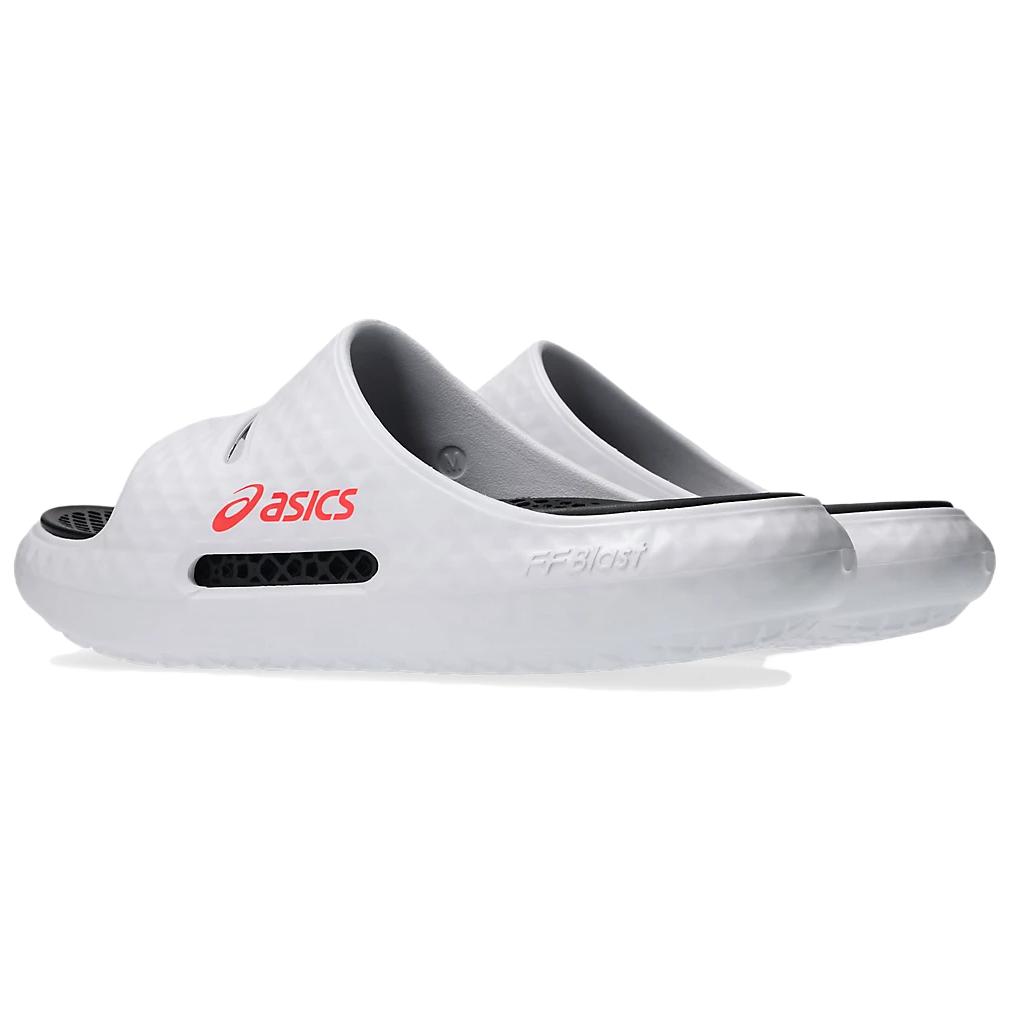 Asics Actibreeze Hybrid Abrasion Resistant Slide Slippers Unisex White Black