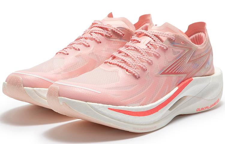 361° Feiran 2 Running Shoes Unisex Low Top Soft Peach Pink/Bleached Coral Red