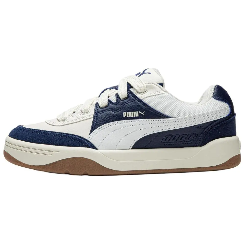 PUMA Park Lifestyle SK8 Slip Resistant Low top Skateboard Shoes Unisex White Blue