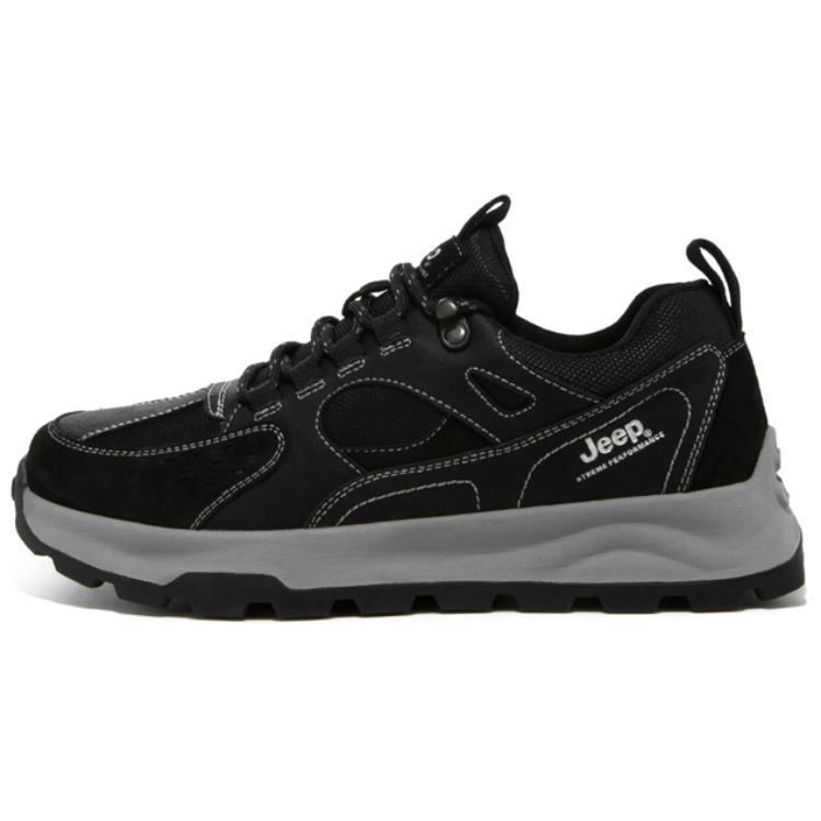 Jeep Wear-Resistant Low-Top Casual Shoes Men's Black