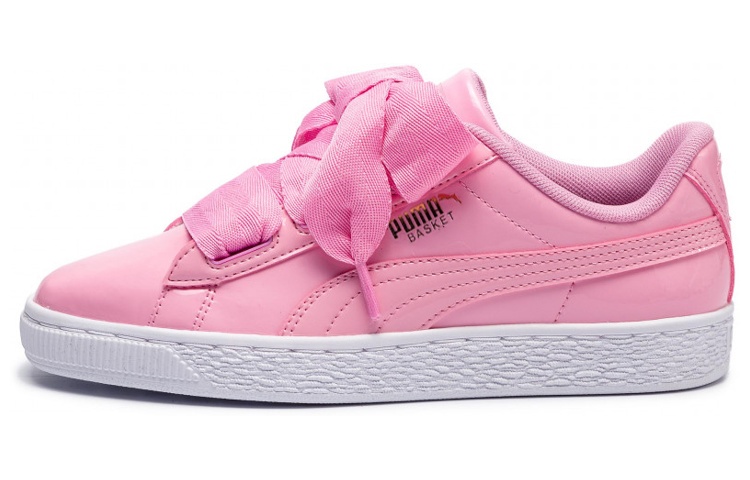 PUMA Basket Leather Heart Patent Women's