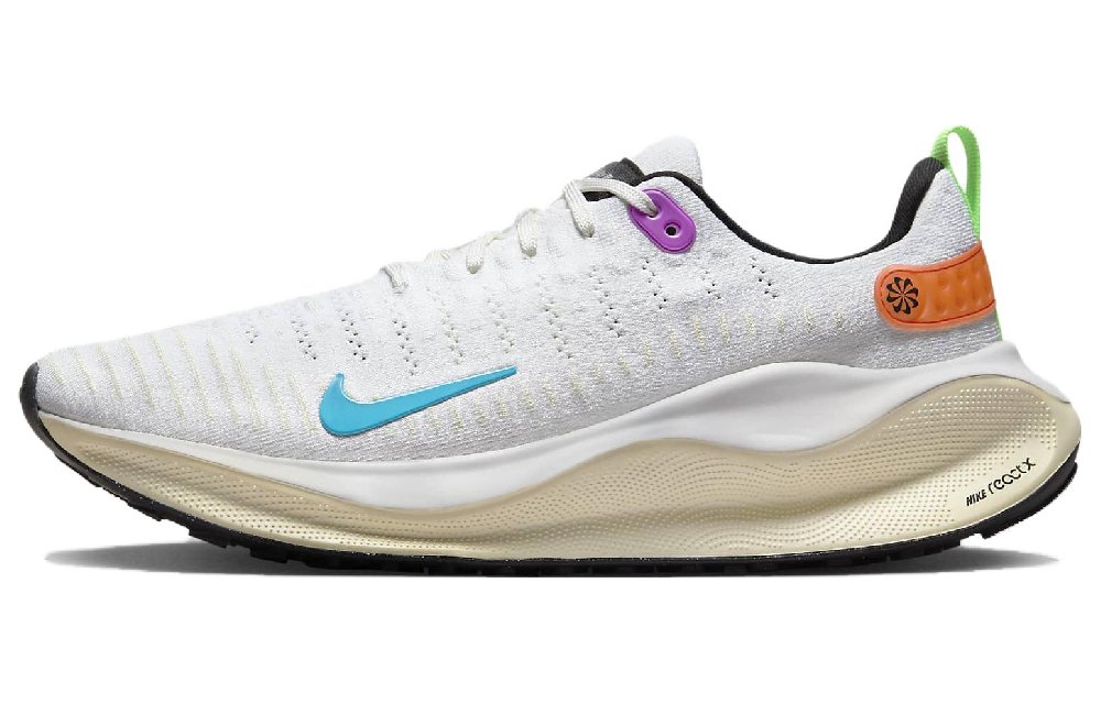 NIKE React Infinity Run Flyknit 4 Беговые кроссовки Низкие Бежевые Белые Мужские