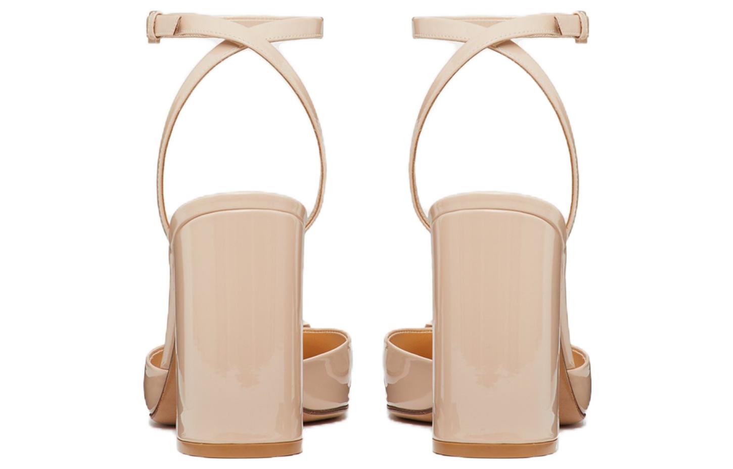 Valentino One Stud High Heels 9cm Women's Pink