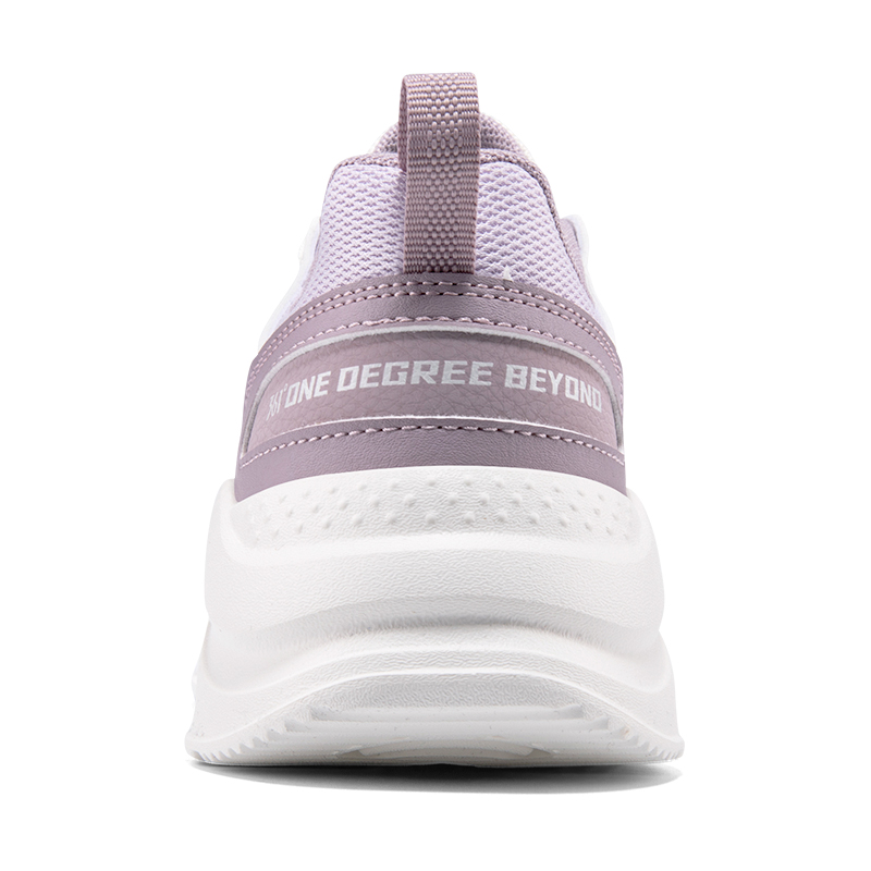 361° Cushioned Slip-Resistant Low-Top Casual Running Shoes Women's White Purple