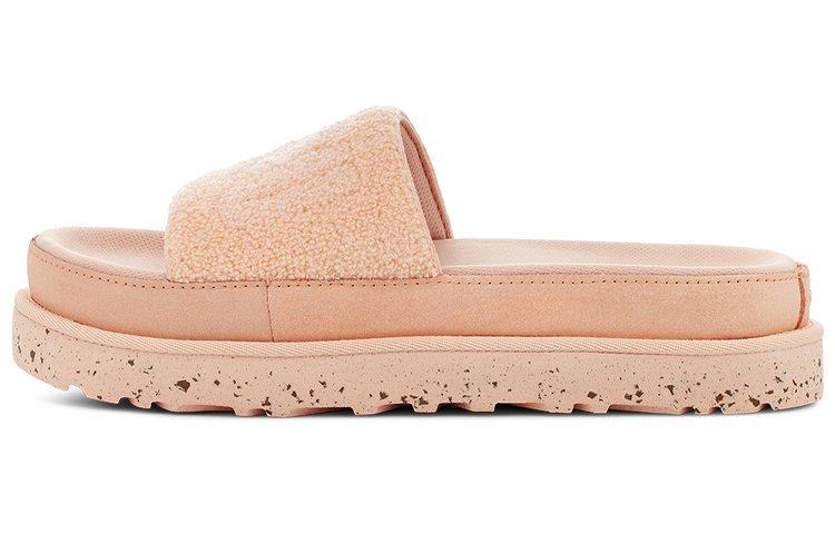 UGG Rubber Sole Slide Slippers Women's Light Peach Pink