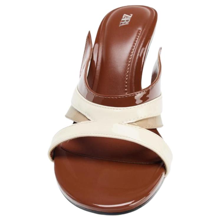 ZARA Slide Slippers Women's Brown купить в интернет-магазине Yoocart с быстрой доставкой по России.