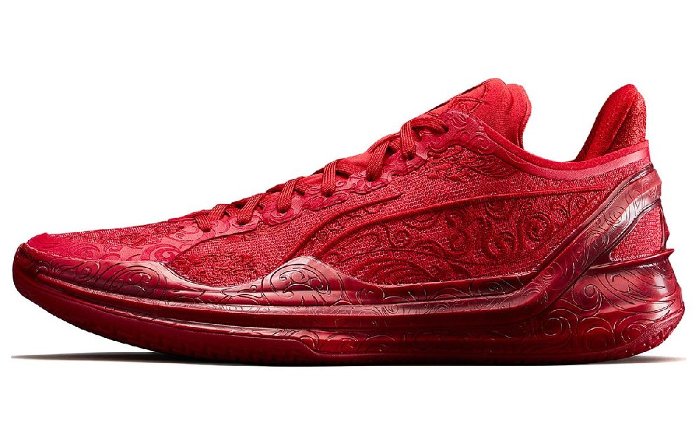 LINING Blade 4V2 Basketball Shoes Unisex Low top Samba Red