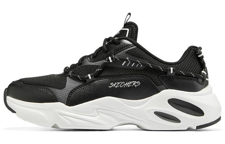 Skechers Stamina Airy Low Top Casual Shoes Women's Black White