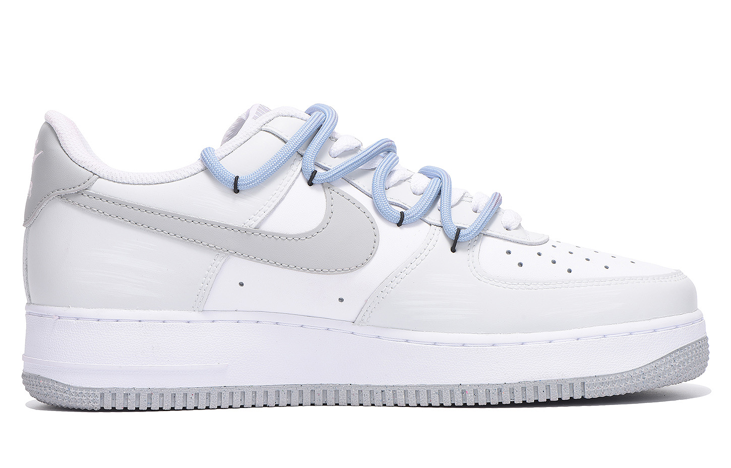 Nike Air Force 1 Coverage Anti-Slip And Wear-Resistant Low-Top Skateboard Shoes Men's Light Gray купить в интернет-магазине Yoocart с быстрой доставкой по России.