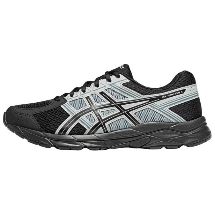 Asics Gel Contend 4 Low Top Casual Running Shoes Men's Black Gray купить в интернет-магазине Yoocart с быстрой доставкой по России.