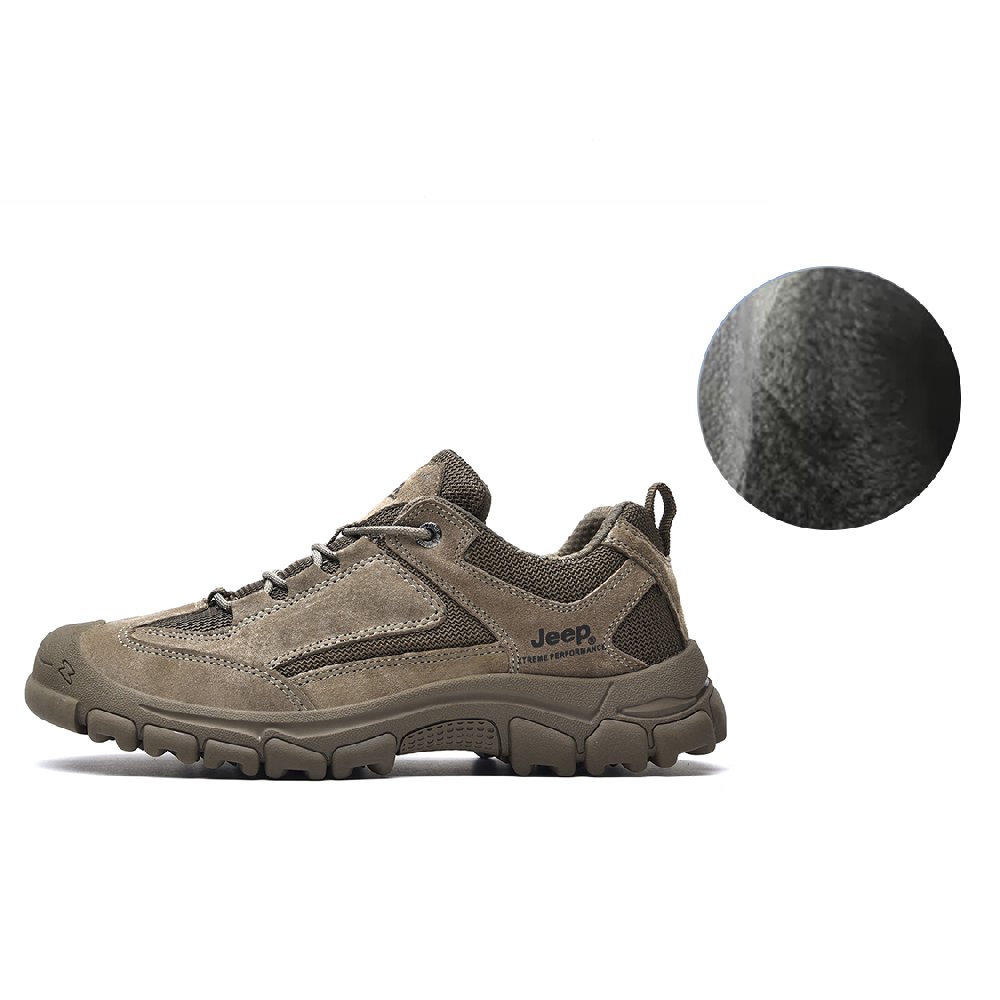 Jeep Low Top Outdoor Shoes Men's Camel