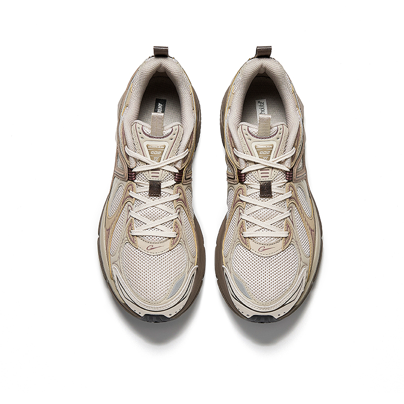 Anta Abrasion Resistant Breathable Low Top Chunky Sneakers Women's Beige Brown купить в интернет-магазине Yoocart с быстрой доставкой по России.