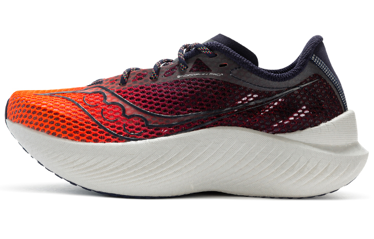 Saucony Endorphin Pro 3 Pro Speed 3 Low-Top Running Shoes Women's Dark Blue Orange Red