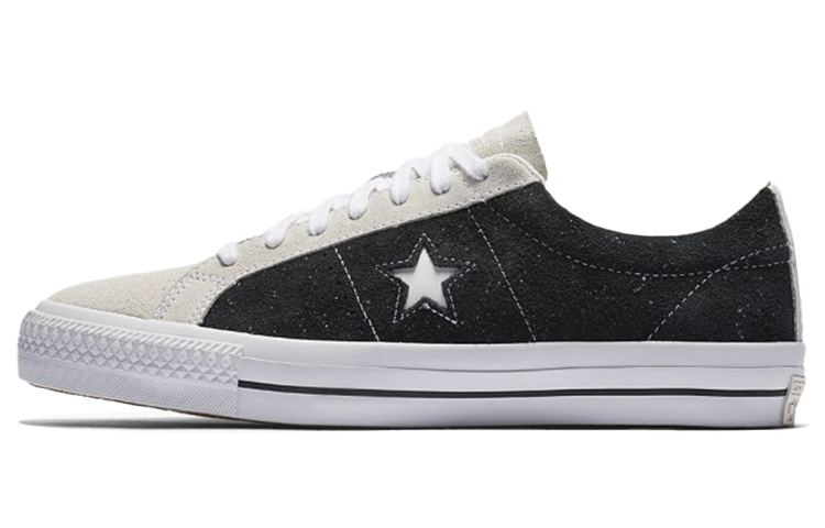 Converse One Star Anti-Slip Wear-Resistant Low-Top Canvas Shoes Unisex Black White