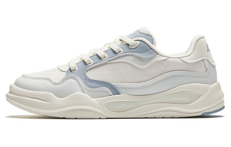 Anta Tianxing Anti-Slip And Wear-Resistant Breathable Low-Top Skateboard Shoes Women's White Blue
