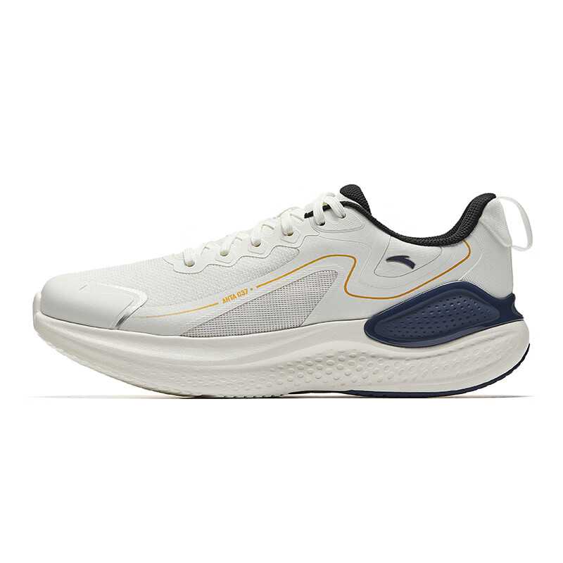 Anta Cloud Qidan Shock Absorbers Rebound Low top Casual Running Shoes Men's White Blue