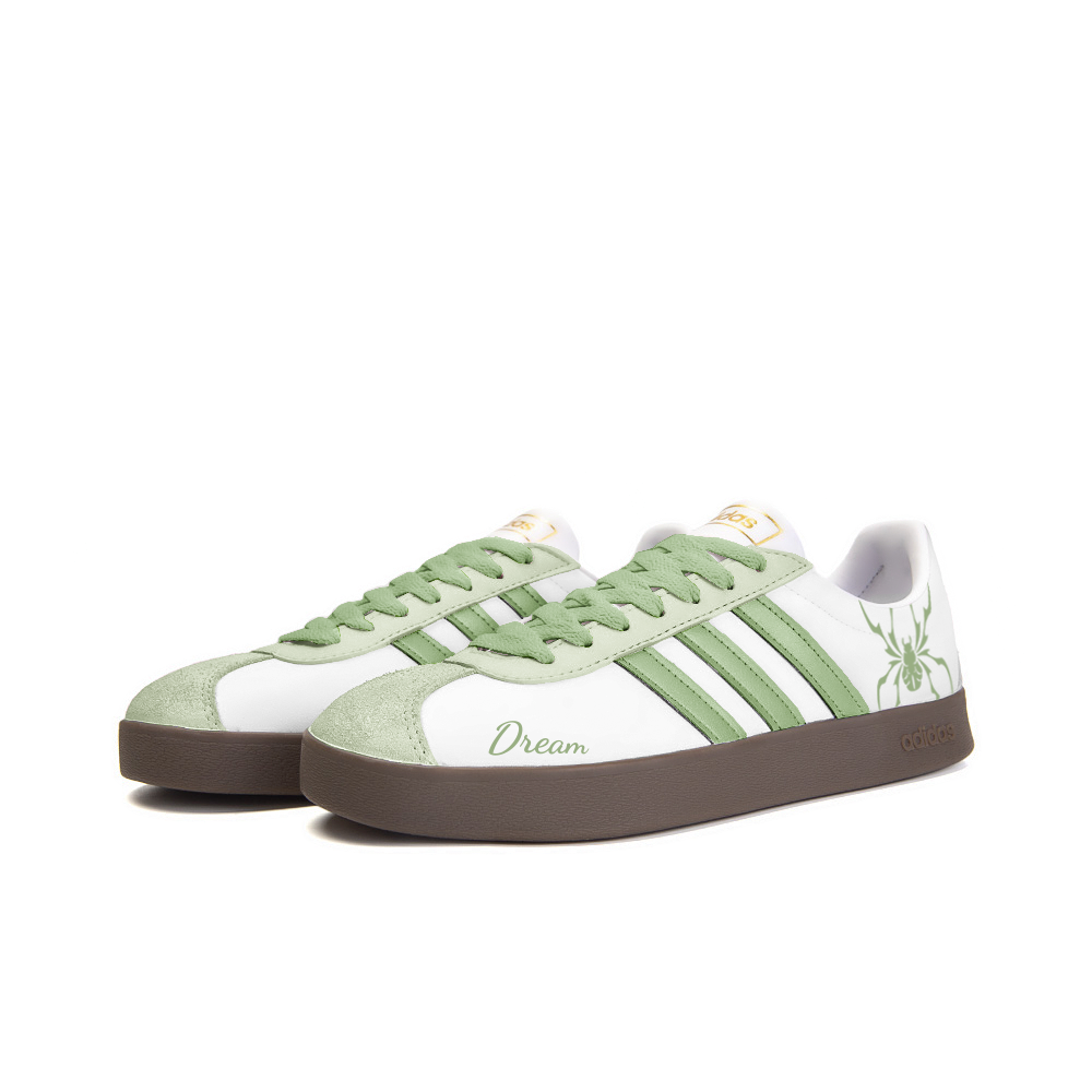 Adidas Neo VL Court 2.0 Winter Island Anti-Slip Wear-Resistant Low-Top Skateboard Shoes Unisex White