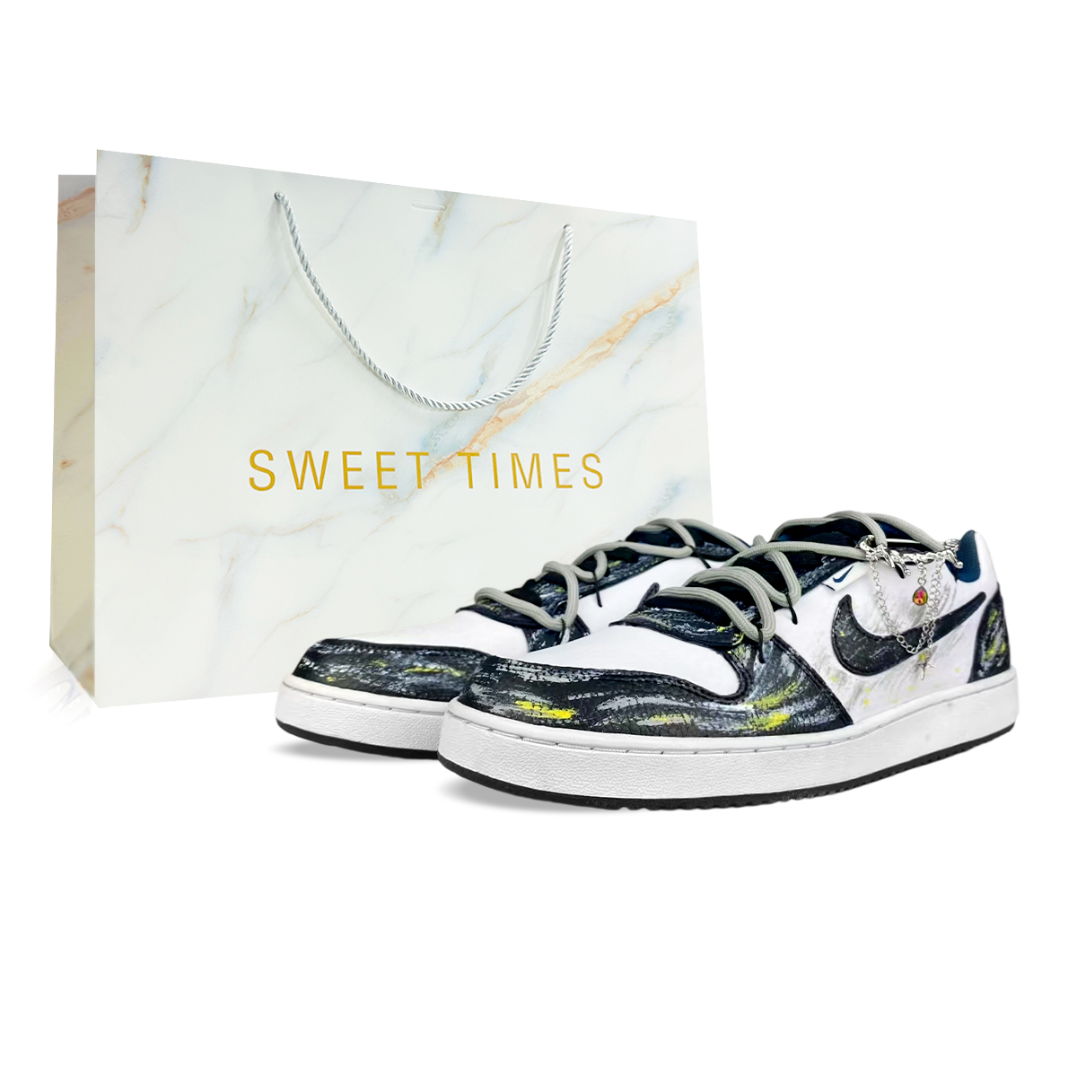 Nike EBERNON Falling Starry Abrasion Resistant Low top Skateboard Shoes Men's