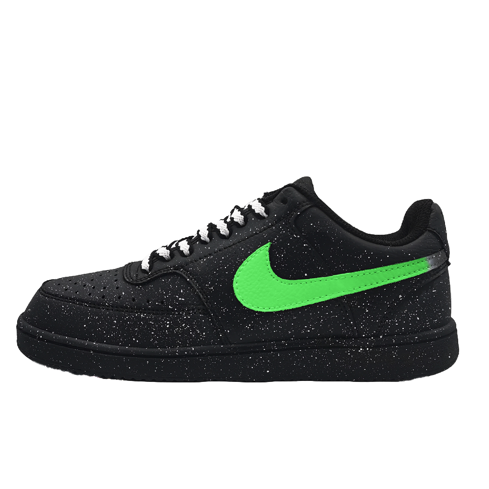 Nike Court Vision Low Cyan Yao Light Slip-Resistant Low-Top Skateboard Shoes Unisex Black Green