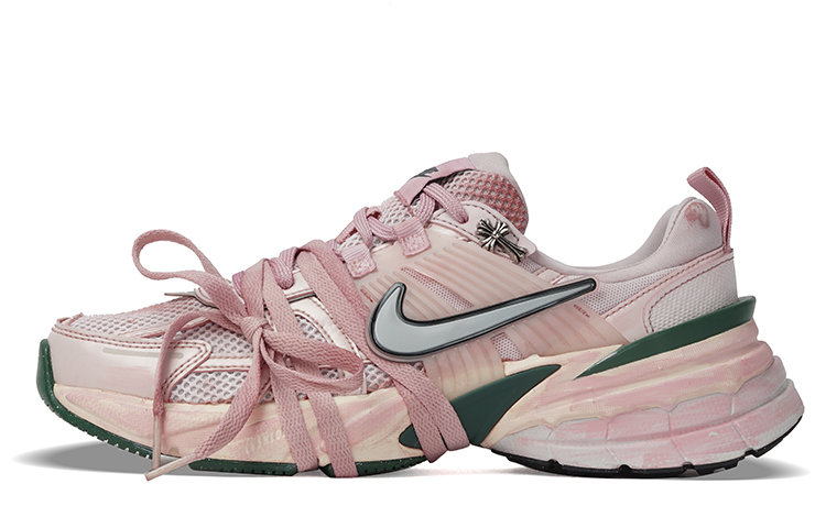 Nike V2K Run Cushioning Anti-Slip And Wear-Resistant Low-Top Casual Running Shoes Women's Pink