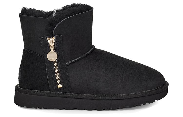 UGG Bailey Zip Mini Fleece Lined Black Women's