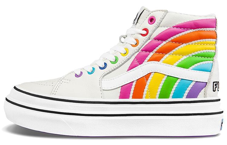Sk8 Flour Shop X Super ComfyCush Vans Hi 'Rainbow'