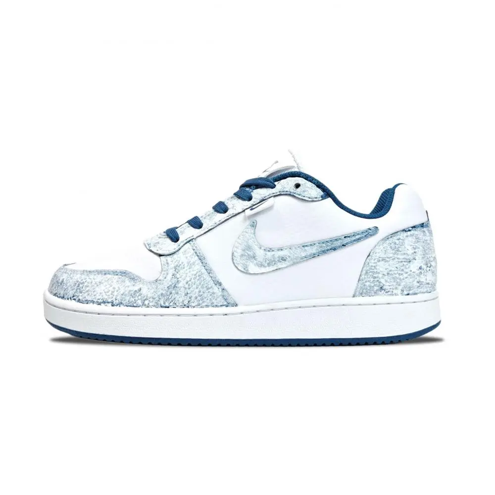 Nike EBERNON Ocean's Heart Abrasion Resistant Low top Skateboard Shoes Men's Blue