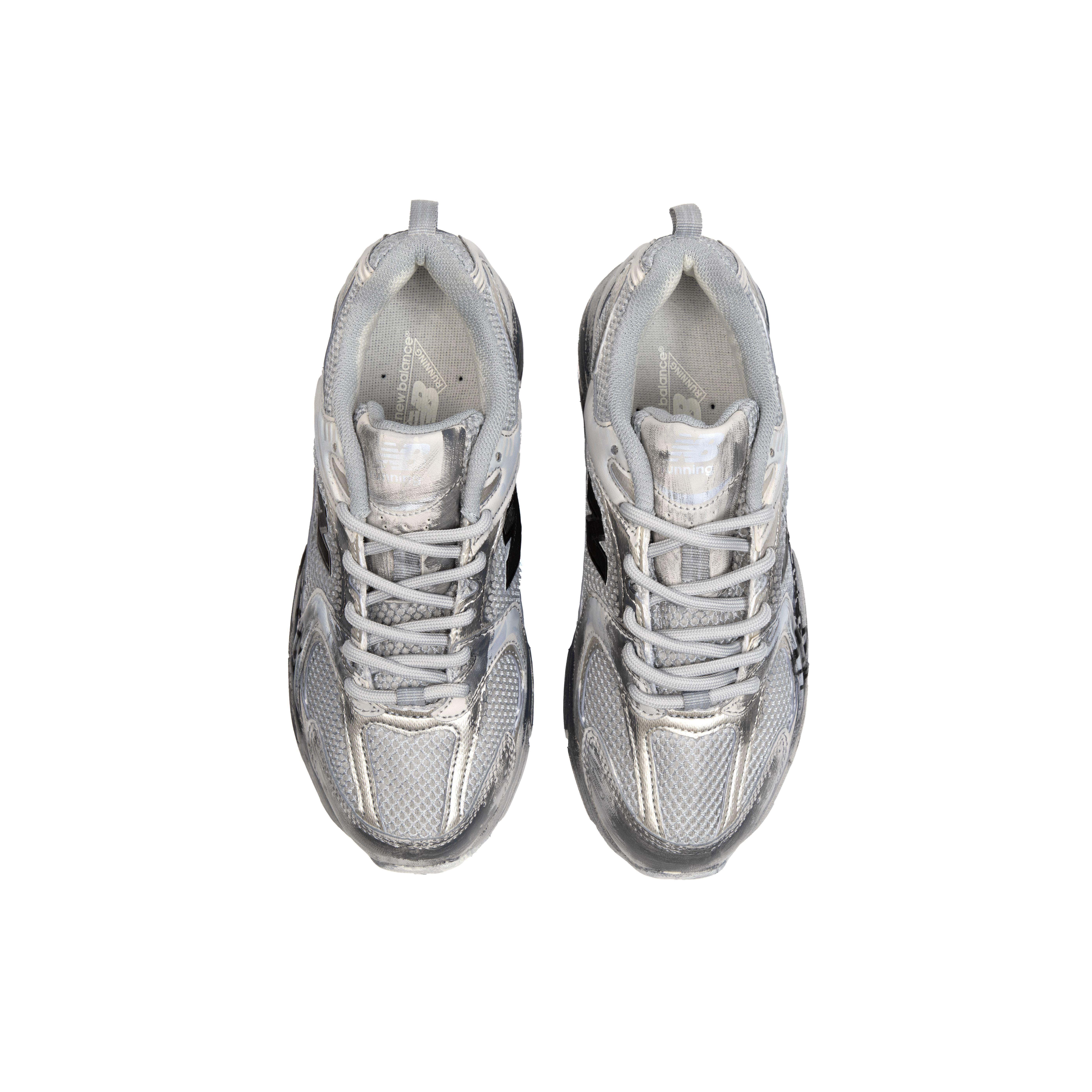 New Balance NB 530 Cushioning, Slip Resistant, And Breathable Low Top Running Shoes Unisex Silver Gray
