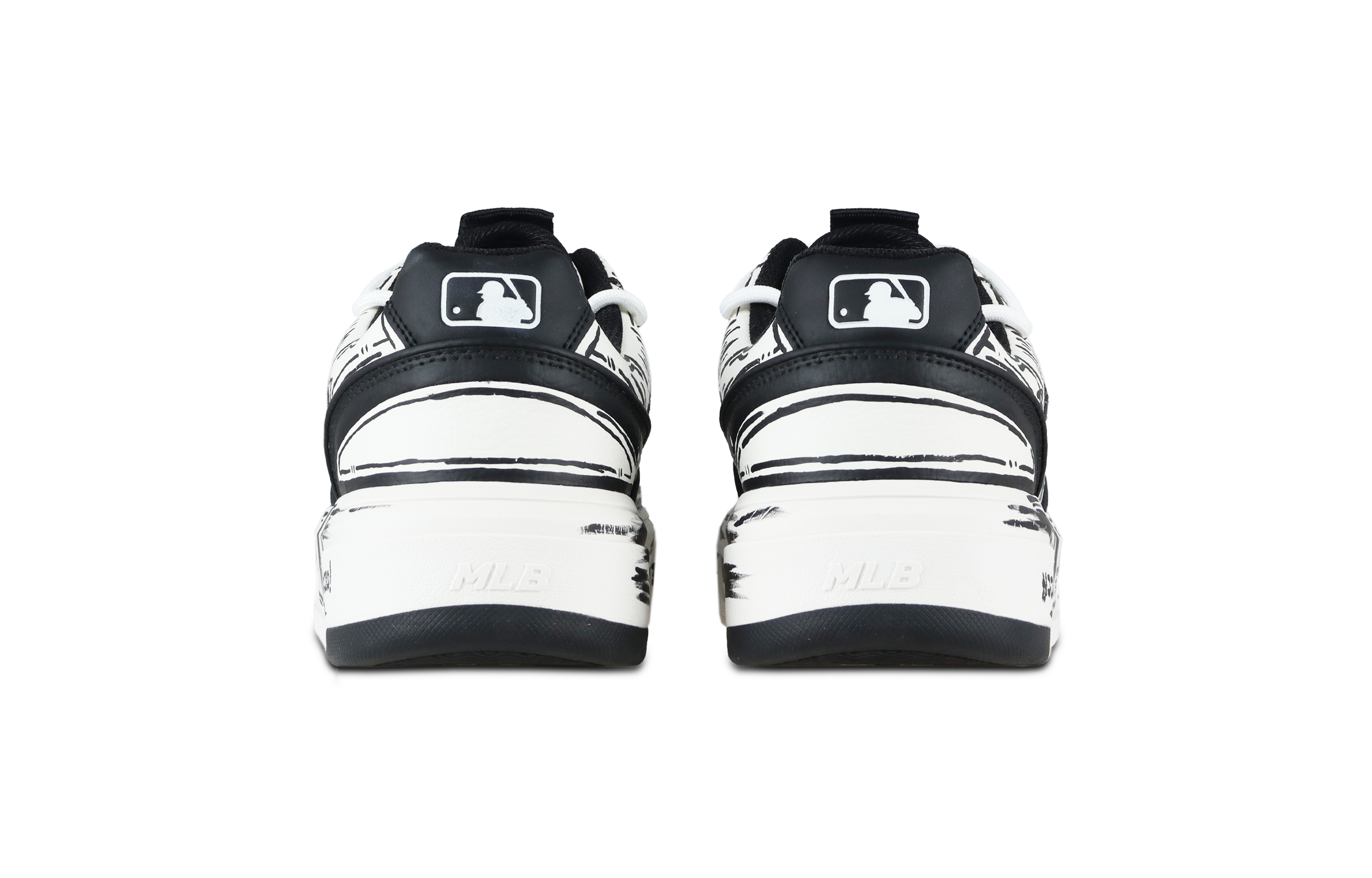MLB Chunky Liner Explosion Abrasion Resistant Low top Skateboard Shoes Unisex Black White купить в интернет-магазине Yoocart с быстрой доставкой по России.