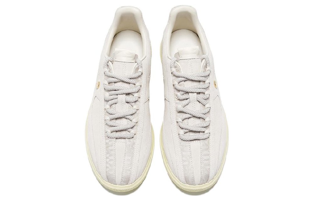 LI NING 1990 Clouds Anti Slip Wear Resistant Low Top Skateboard Shoes Women's Bone White