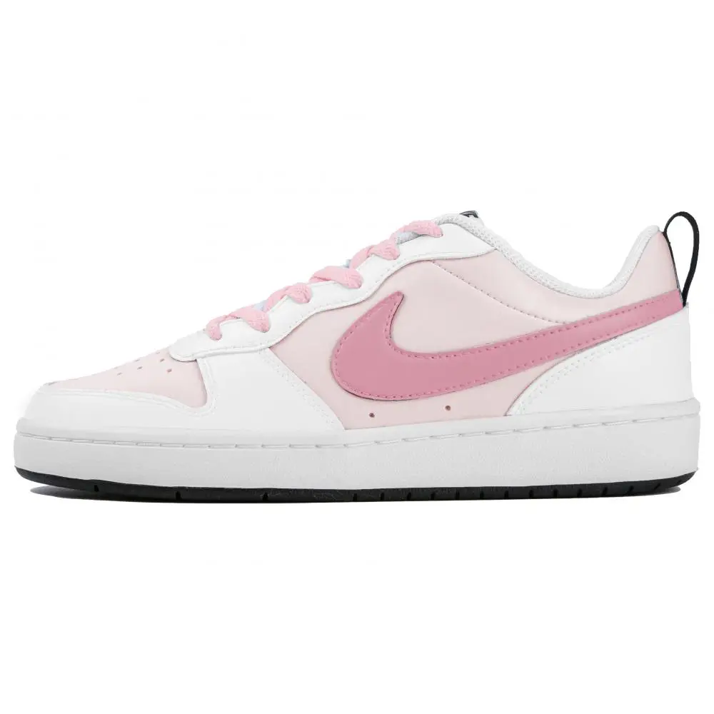Nike Court Borough Low 2 Low top Skateboard Shoes GS White Pink
