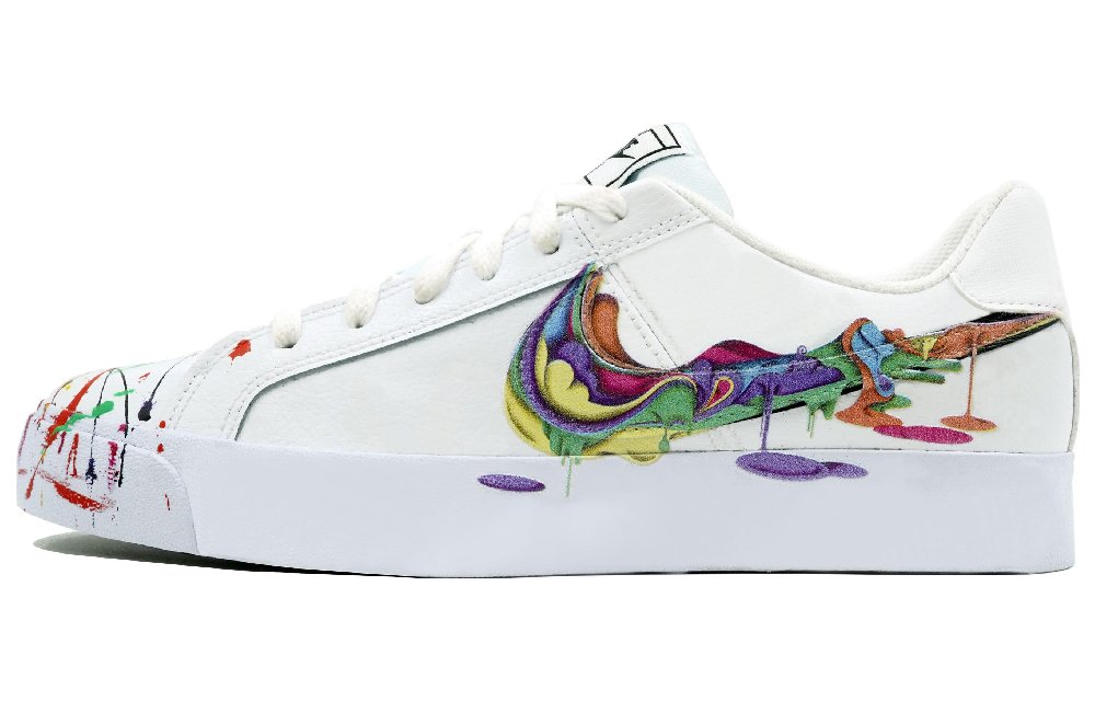 Nike Court Royale AC Slip Resistant Abrasion Resistant Low top Skateboard Shoes Unisex White