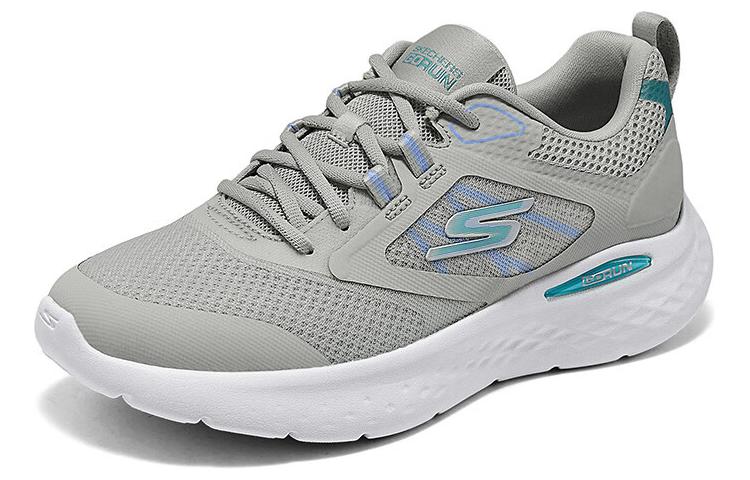 Skechers Cushioning Breathable Low-Top Casual Running Shoes Women's Gray Green