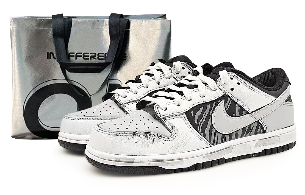 Nike Dunk Sin3A Gray Domain Abrasion Resistant Low Top Skateboard Shoes Women's Light Gray