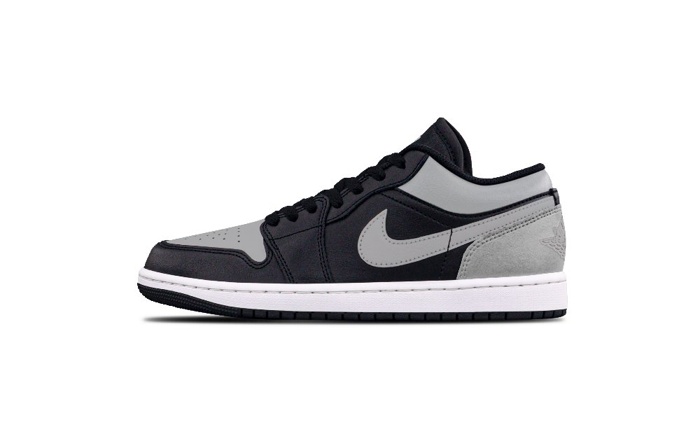 Jordan Air Jordan 1 Abrasion Resistant Low top Vintage Basketball Unisex Black Gray