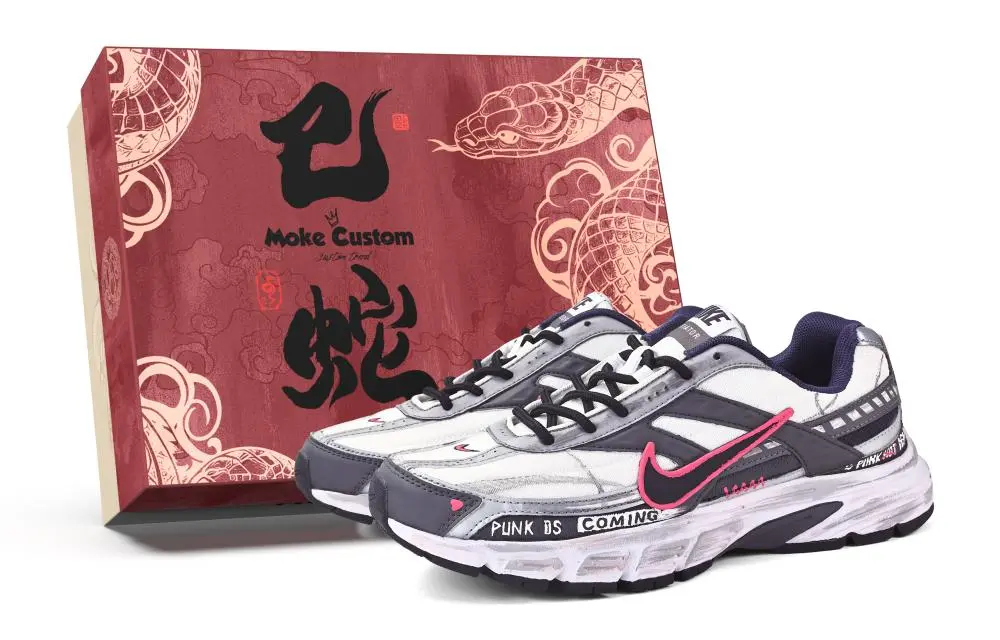 Nike Initiator Abrasion Resistant Low top Running Shoes Unisex Gray Pink