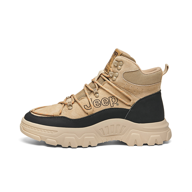 Jeep Ankle Length Martin Boot Men's Sand