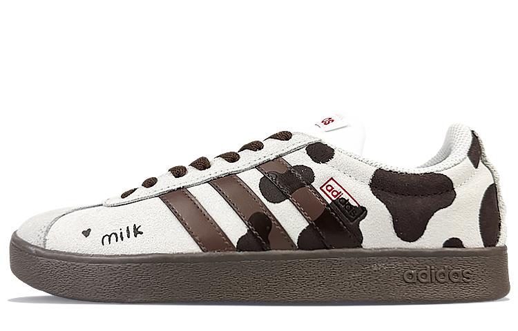Adidas Neo Vl Court Slip-Resistant Cushioning Wear-Resistant Low-Top Skateboard Shoes Unisex Gray Black