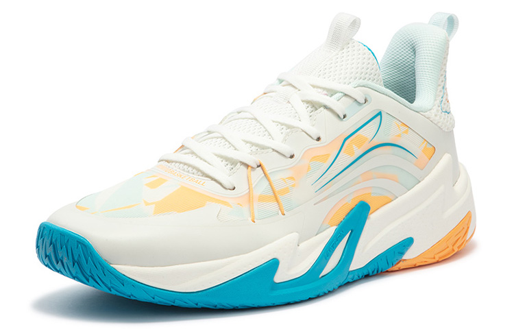 361° Shadow Resilience Cushioning Anti-Slip Wear-Resistant Breathability Low-Top Basketball Shoes Men's Harmony Blue